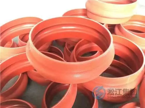 卡箍橡膠軟接頭，紅色硅膠卡箍橡膠軟接頭,上海淞江卡箍橡膠軟接頭