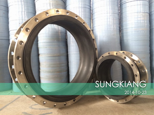 帶水蒸汽316L法蘭橡膠軟接頭